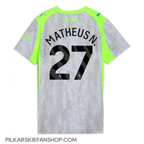 Koszulka piłkarska Manchester City Matheus Nunes #27 Strój Trzeci dla kobiety 2025-26 tanio Krótki Rękaw Koszulka piłkarska Manchester City Matheus Nunes #27 Strój Trzeci dla kobiety 2025-26 tanio Krótki Rękaw